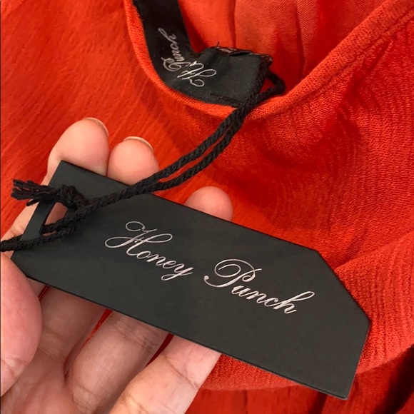 NWT Honey Punch Red Halter Dress - Picture 7 of 9